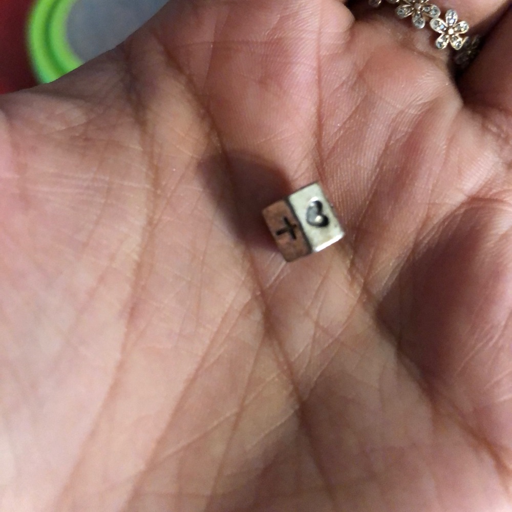 Heart, cross and anchor Pandora charm